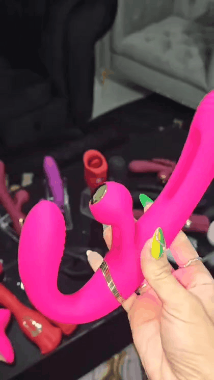 GIF_strapless vibrator strapon dildo vibrator Strapless strapon vibrator from Adult Luxury